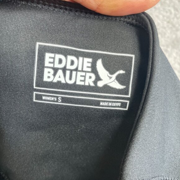 NWOT Eddie Bauer Women's S High-Waisted Black Leggings Side Zip Pockets - Picture 6 of 9